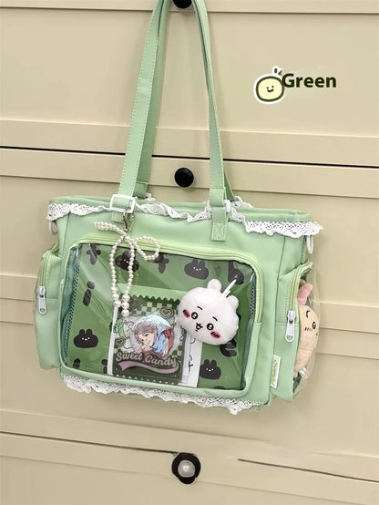Ballet Girl Large Appetite Itabag Japanese Two-Dimension Single Shoulder Crossbody Bag Gift For Friends Women'S Handbag
