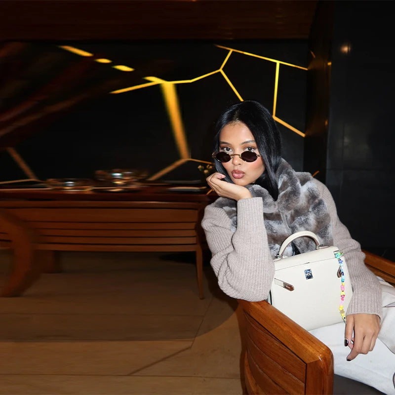 Street Women's Jacket Stand Collar Full Sleeve Faux Fur Solid Zipper Female Jackets 2025 Autumn Fashion Chic Cozy Lady Outwears