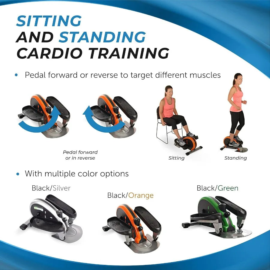 Inmotion Compact Strider Foot Exercise Machine - Under Desk Elliptical - Standing or Seated Elliptical Fitness Equipment