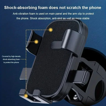 Bike Phone Holder Motorcycle Phone Holder 360° Rotating Adjustable Car Navigation Stand Outdoor Universal Phone Accessories