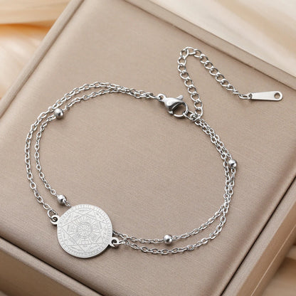 Dawapara Seven Archangels Seal Bracelet Solomon Protection Blessing Amulet Stainless Steel Religious Jewelry