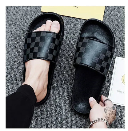 Summer Casual New 2025 Hot Anti-slip Quick-drying Outdoor Slippers, Comfortable Men's Large-sized Flat-heeled Flip-flops