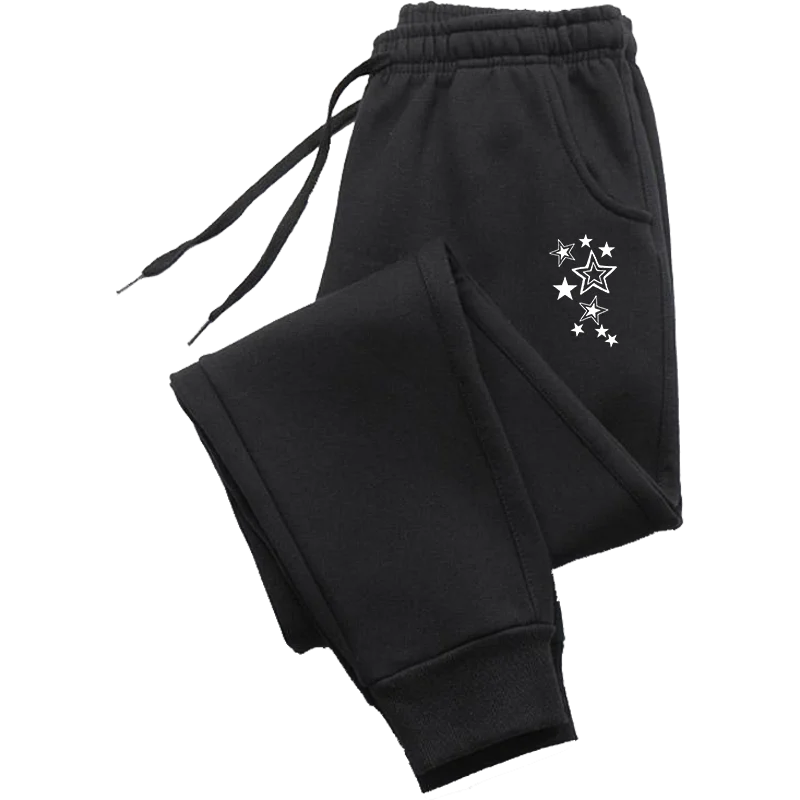 Clothes for Women Stars Print Pant Slacks Woman Clothing White Pants Women's Training Pants Trousers Womens Sweatpants Summer