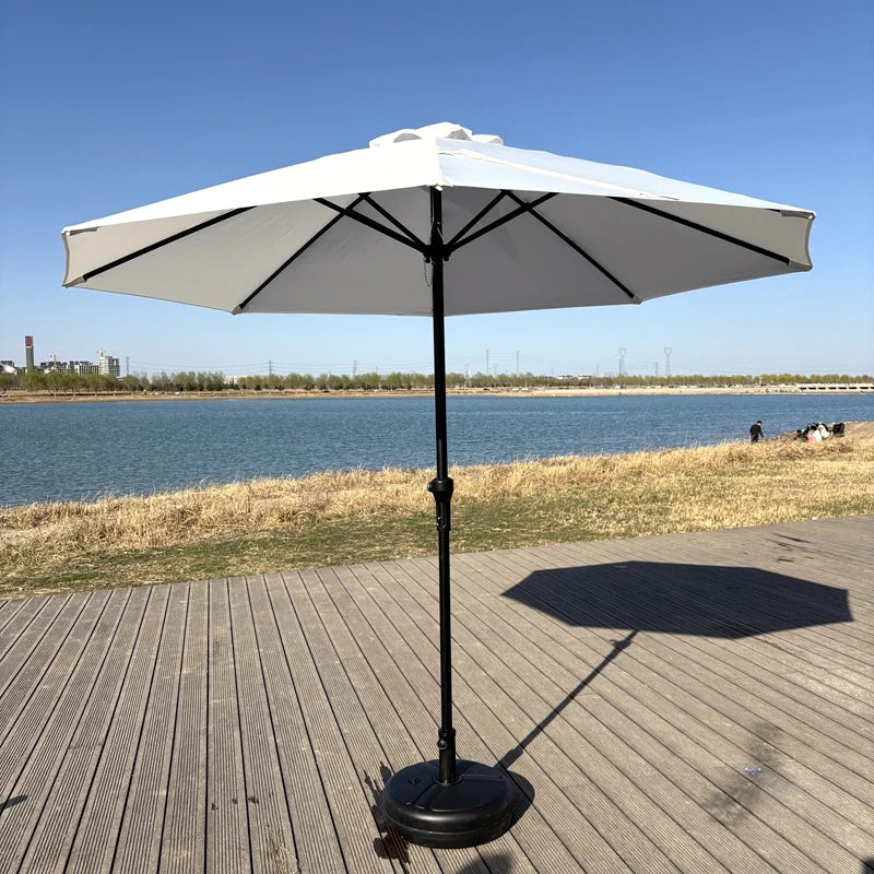 Heavy Duty Modern Beach Umbrella 1pcs Commercial Parasol for Garden Patio Market Outdoor Furniture 1.35m Radii for Hotels