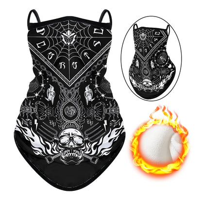 Motorcycle Warm Scarf Thick Ski Mask Windproof Polar Fleece Winter Riding Cold-proof Face Towel Unisex Outdoor Hiking Neck Cover