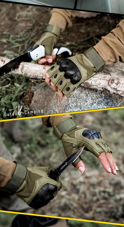Cycling Tactical Gloves Men Women Half Finger Soft Shell Gloves Spring Summer Training Combat Protection Motorcycle Gloves