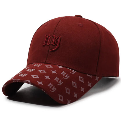 New Embroidered Letter Sports Baseball Hat Men Women Cotton Snapback Caps Outdoor Casual Sun Protection Dad Hats Tide