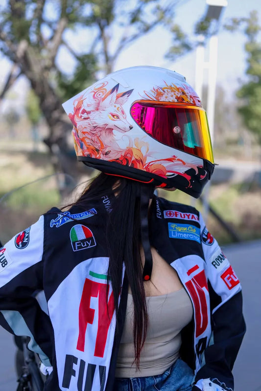 MKAN Full Face Motorcycle helmet Gumiho  helmet Riding Motocross Racing Motobike Helmet