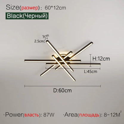 2025 new ceiling lamp Nordic modern LED lamp living room dining room bedroom lights ceiling chandelier