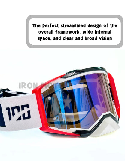 Motocross Glasses Windproof Motorcycle Sunglasses Dustproof MX Dirt Bike Goggle Transparent Lenses Motorcycle Rally Accessories