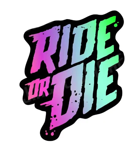 1PC RIDE or DIE Bicycle Frame Stickers DIY Mountain Bike Waterproof Vinyl Decals for Bicycle Decorative Motorcycle Trims
