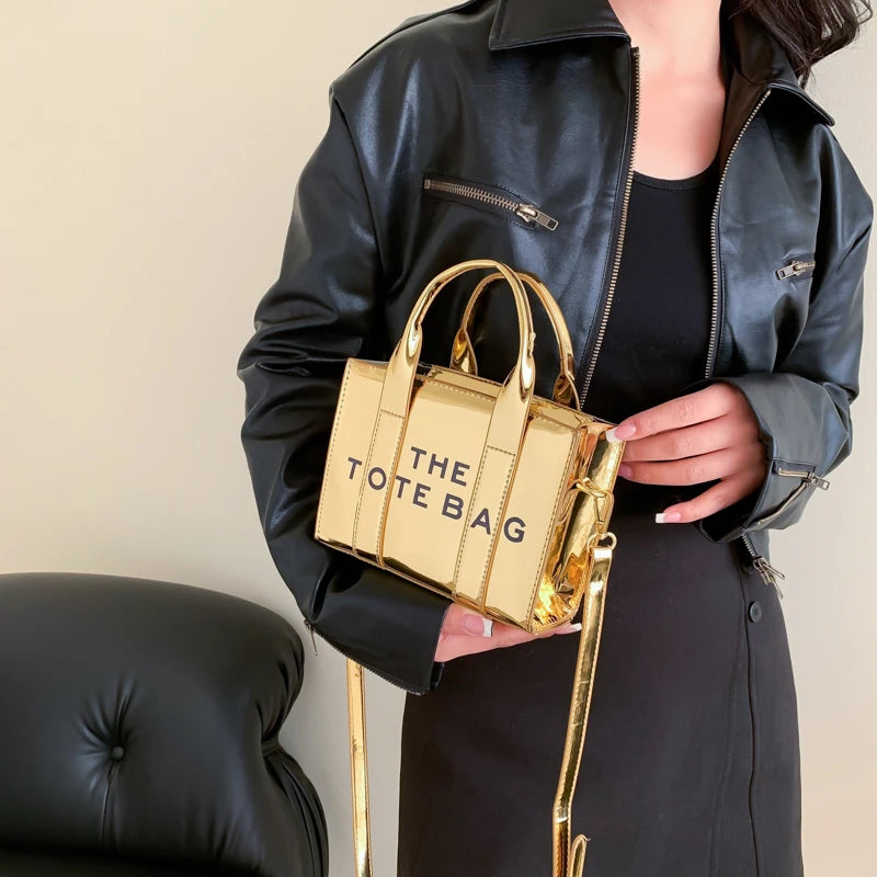 The Tote Bags For Women Crossbody Female Handbag New Solid Words Lette Leisure Large Bag Luxury Fashion Bag designer Bag for PU