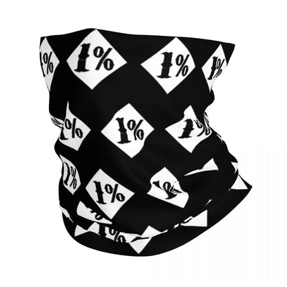 Custom 1 Percenter Essential Sons Bandana Neck Gaiter for Ski Camping Men Women Wrap Scarf TV Show Anarchy Headband Warmer