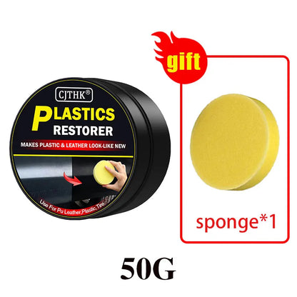 Car Plastic Restorer Back To Black Gloss Auto Interior Leather & Panel Renewal Wax Coating Agent Auto Polish And Repair Coating