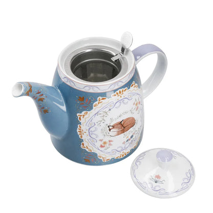London Pottery 1 L  teapot ceramics matcha set fox tea pot tetra tea infuser kettle tea maker for girlfriend home with strainer