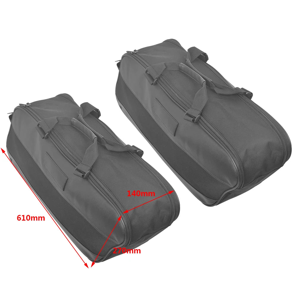 Motorcycle Saddle Bag Luggage Rack Liner Saddlebag For Harley Touring Road King Electra Street Glide Ultra Tour FLTR FLHX 93-23