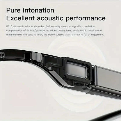 SENBONO Audio Smart Glasses With Open Ear Headsets Hands-Free Call Sunglasses Anti-blue Light Glasses For Xaomi Android IOS