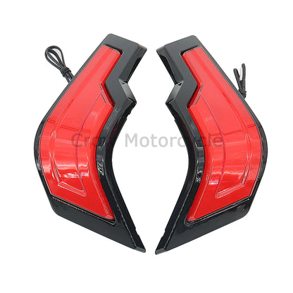 For Harley Touring Road Electra Glide Ultra Classic FLHTCU 2014+UP 2022 Motorcycle LED Tracer Tour-Pak Lights Chrome Rear Lights