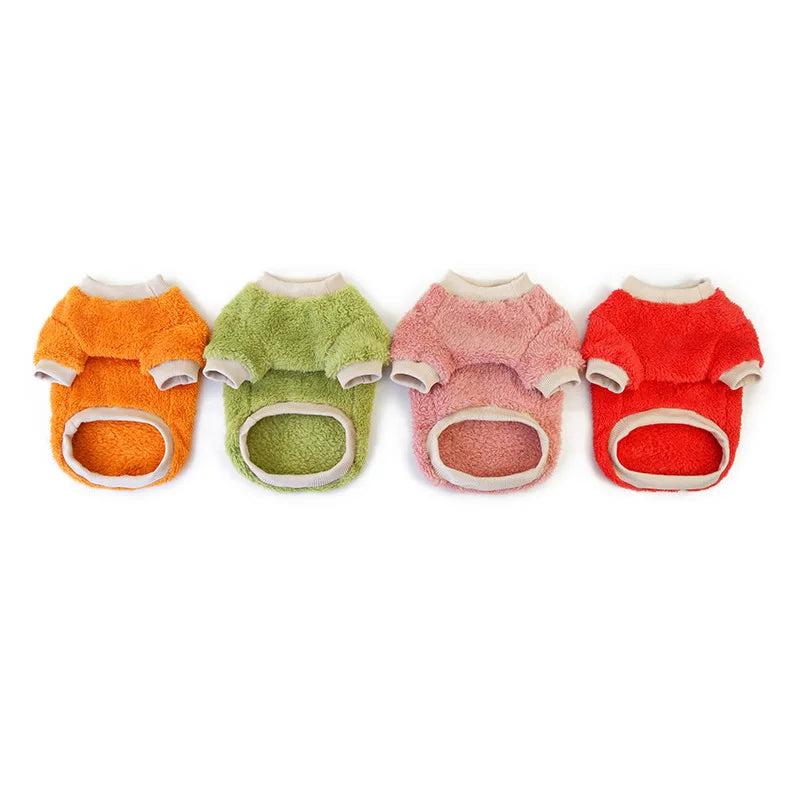 Winter Pet Dog Sweater Polar Fleece Warm Dog Clothes for Small Dog Coat Thicker French Bulldog Clothes Chihuahua Dog Accessories