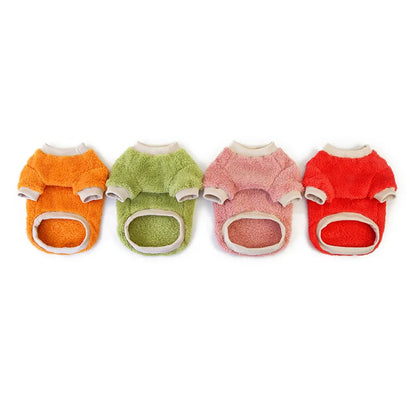 Winter Pet Dog Sweater Polar Fleece Warm Dog Clothes for Small Dog Coat Thicker French Bulldog Clothes Chihuahua Dog Accessories