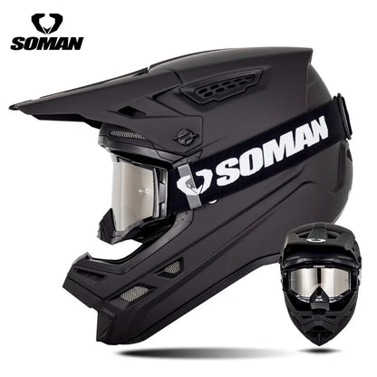 2025 SOMAN Professional Racing Motocross Helmet Off Road Helmet Motorcycle Cartoon Childrenr ATV Motorcycle MTB Helmet