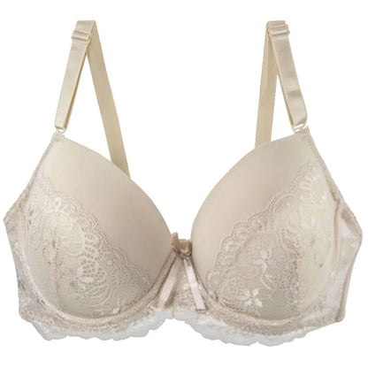 2024 New Sexy Lace Bow Bras For Women Push Up 34/75 36/80 38/85 40/90 42/95 44/100 BCDE Cup Undrwear Plus Size Linger