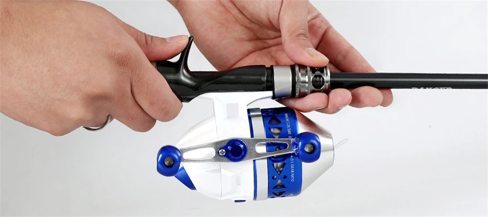 ZUKIBO Portable Slingshot Fishing Reel 4.0:1 High Speed Reel Left Right Hand Catapult Hunting Shooting Closed Fish Reel New