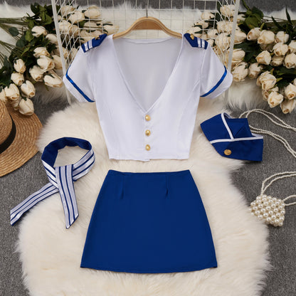 Japanese Kimono V-neck Printed Flower Bow Waist Shaping Cardigan Dress Women Clothing Loose Long Sleeve Vintage Sexy Lace-up New