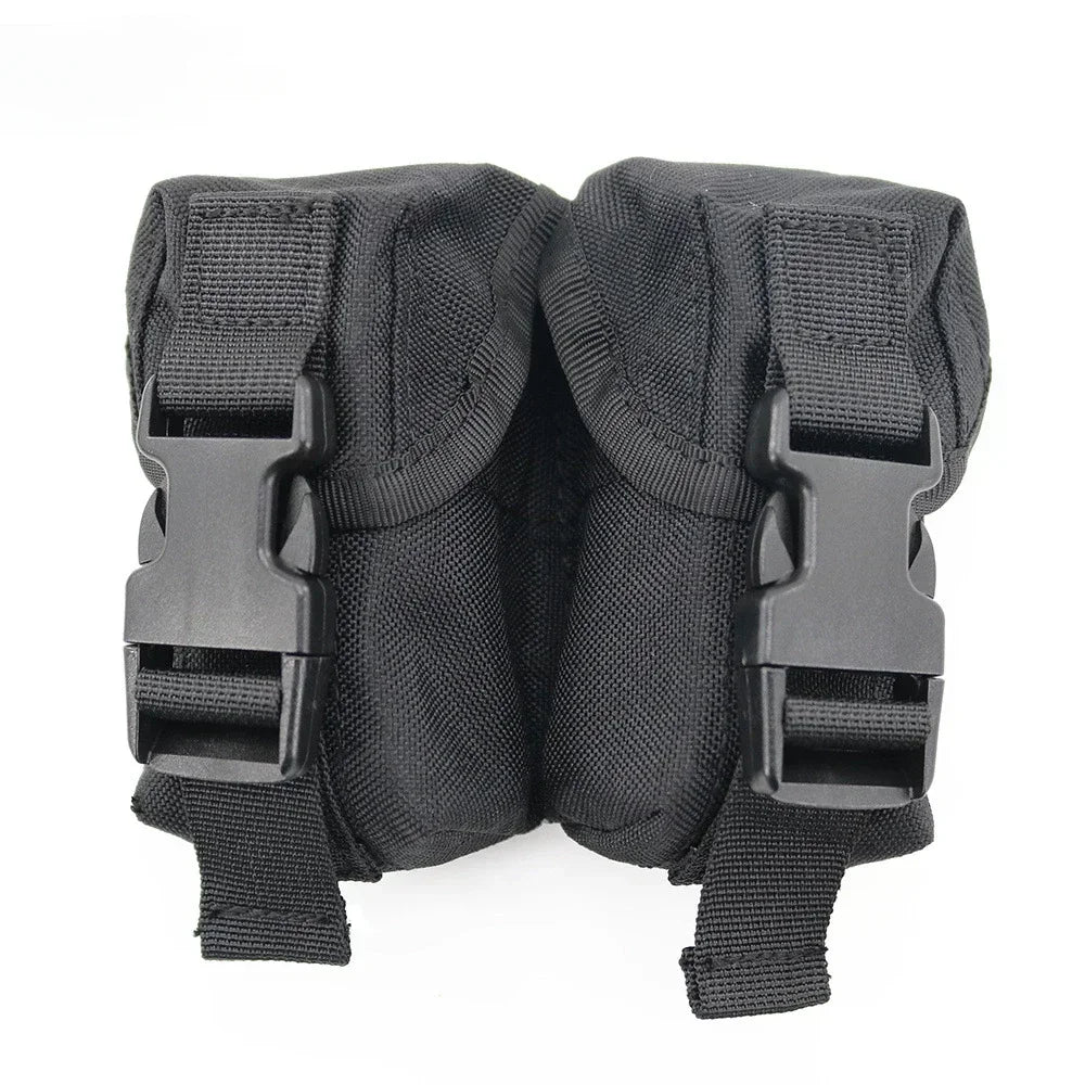 Tactical Pouch Double Frag Grenade Pack Molle EDC Tool Bag Accessory Pouch Shooting Hunting Airsoft Equipment Military Gear