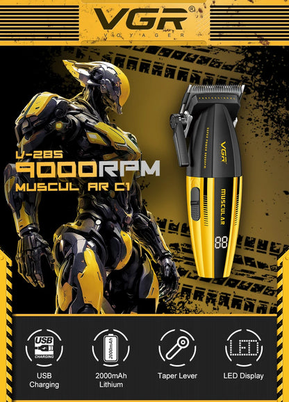VGR Hair Trimmer Professional Hair Cutting Machine Electric Clippers Cordless Barber Haircut Rechargeable Trimmer for Men V-285
