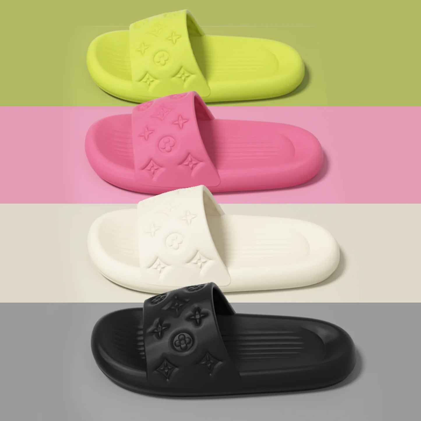 Indoor Slippers Summer Fashion Men Women Floor Flat Shoes EVA Flip Flops Female Non Slip Bathroom Home Outdoor Slippers