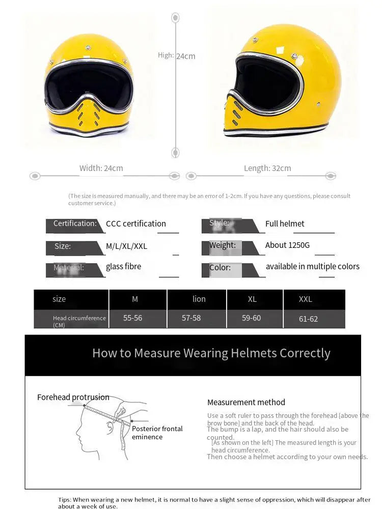 Motorcycle helmet Japanese pointy helmet retro cruise knight helmet motorcycle scooter FRP four seasons space helmet.