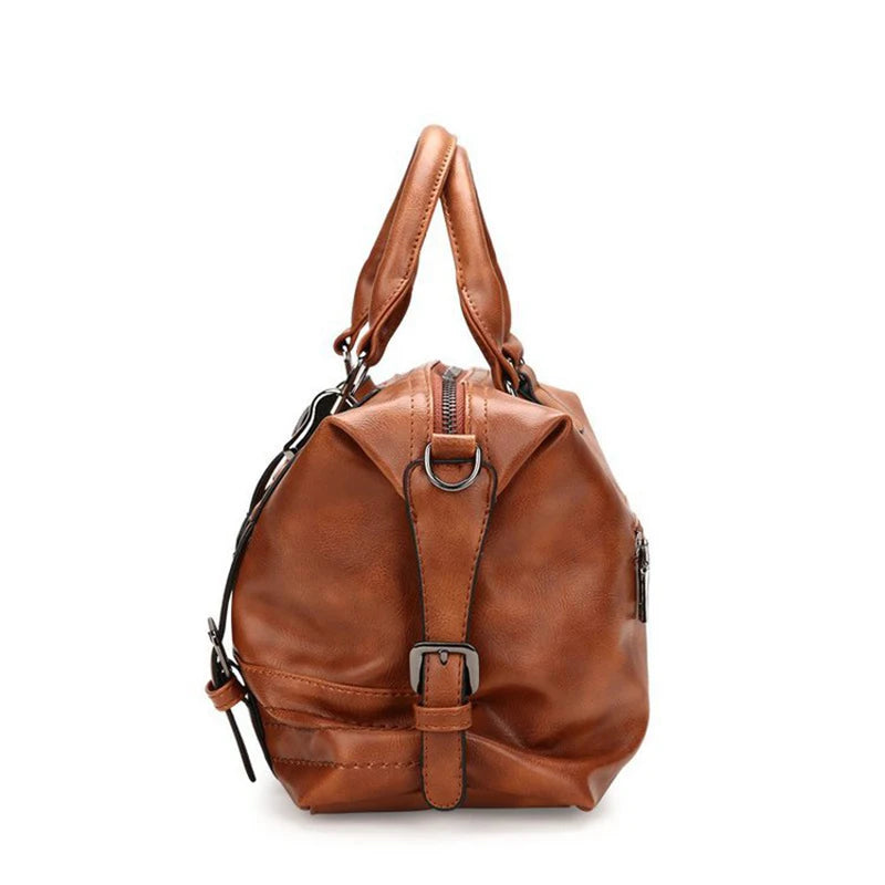 PU Leather Ladies Boston Shoulder Bags Luxury Women Tote Handbags High Quality Female Top Handle Messenger Crossbody Bags