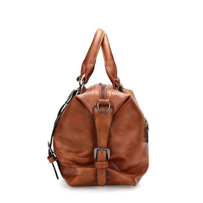 PU Leather Ladies Boston Shoulder Bags Luxury Women Tote Handbags High Quality Female Top Handle Messenger Crossbody Bags