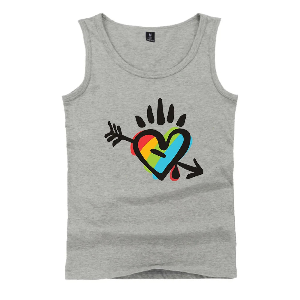 Fashion LGBT Love men tank top LGBT Flag fitness sleeveless shirt Lesbian Gay summer vest LGBT pride tank tops Men's clothing