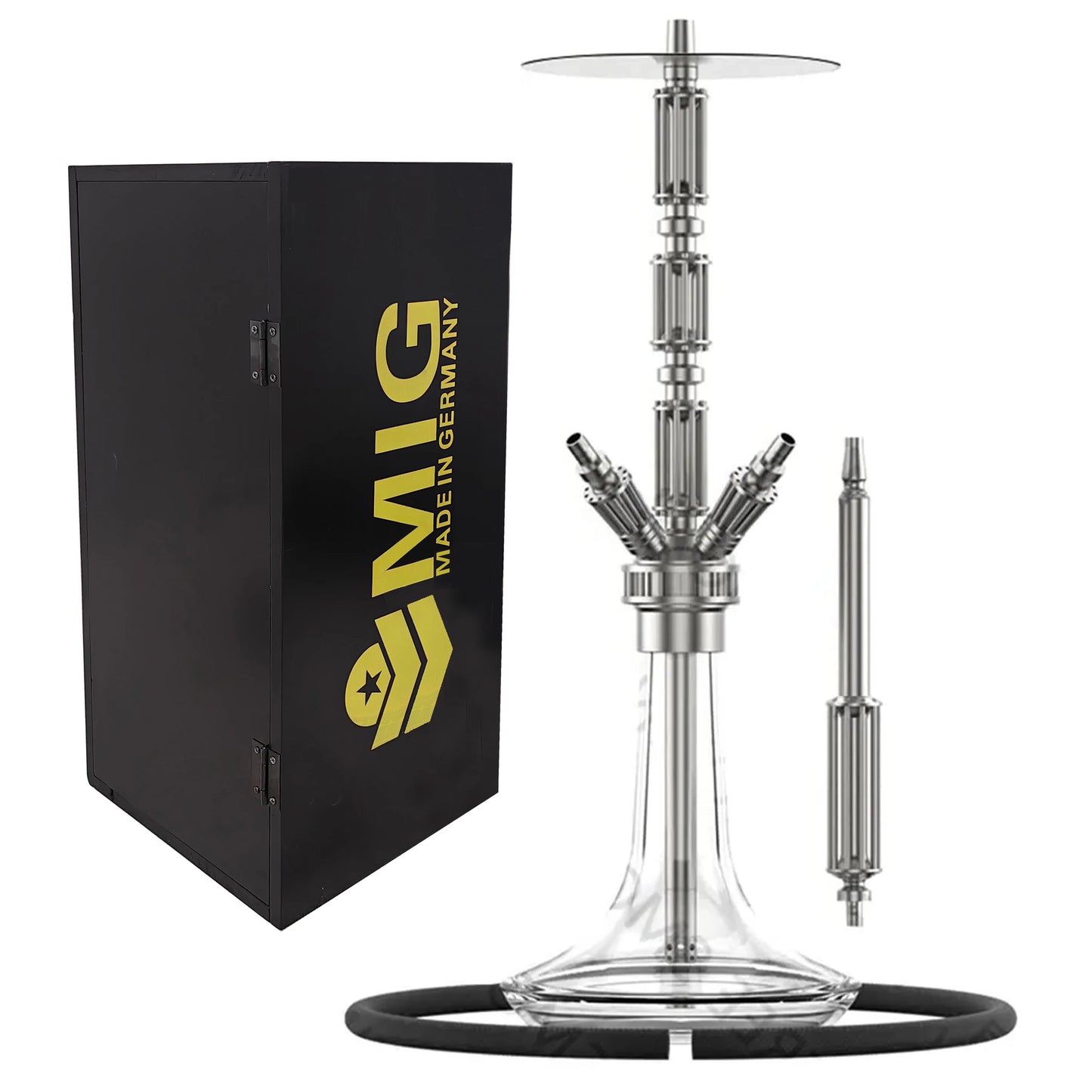 German MIG Titan Hookah High-end 304 Stainless Steel Hookah Shisha Set Bar KTV Hookah
