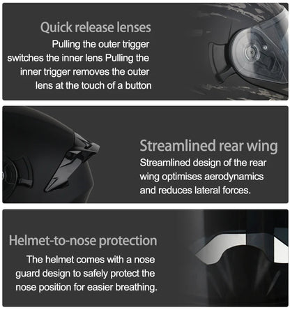 High Quality DOT Motorcycle Helmet Four Seasons Motocross Racing Modular Flip Up Casco Moto Men Women Off Road Helmet Unmasked