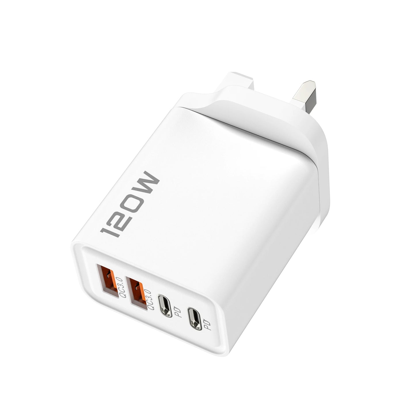 Xiaomi 120W Phone Fast Charger 4 Ports USB C Charger Quick Charge 3.0 USB Type C Fast Charging Adapter for Samsung iPhone Xiaomi