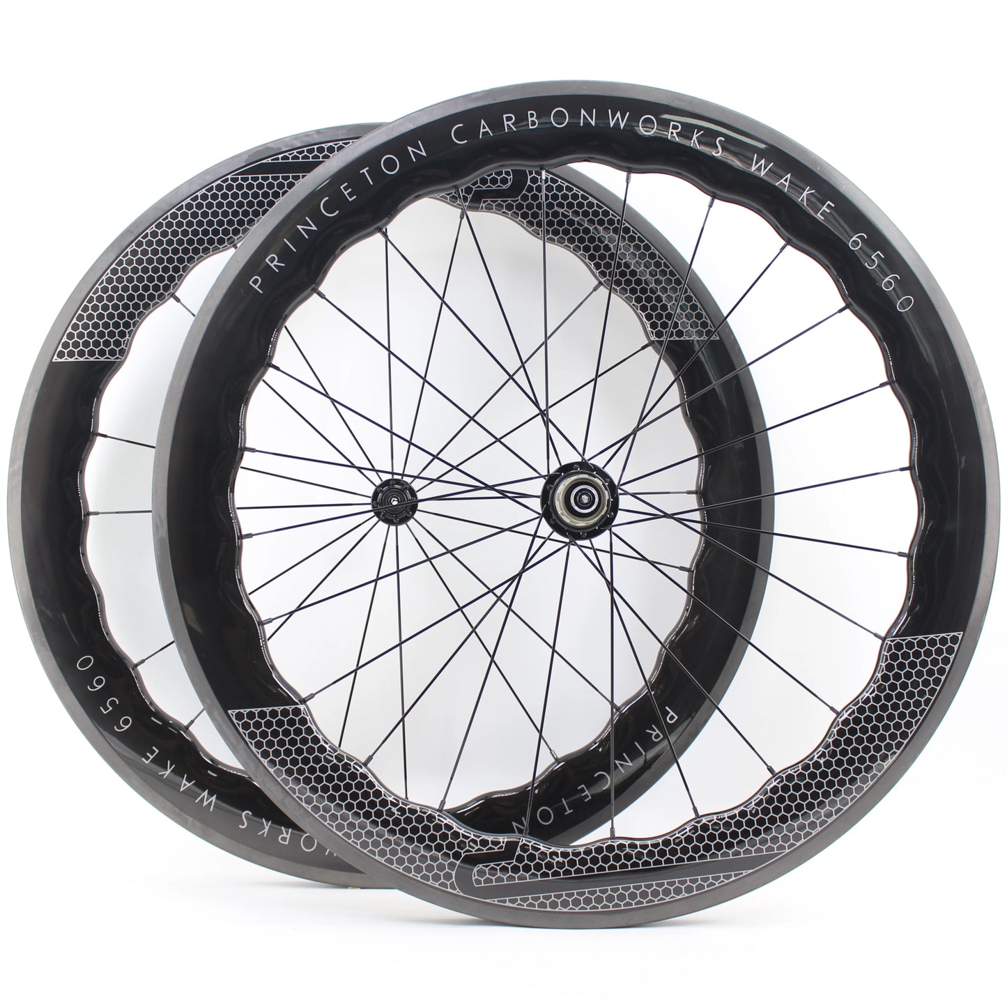 Newest 700C Road Bike UD Full Carbon Fibre wheelset Carbon Bicycle Wheelset clincher tubeless rims 65mm wave 25mm width V brake