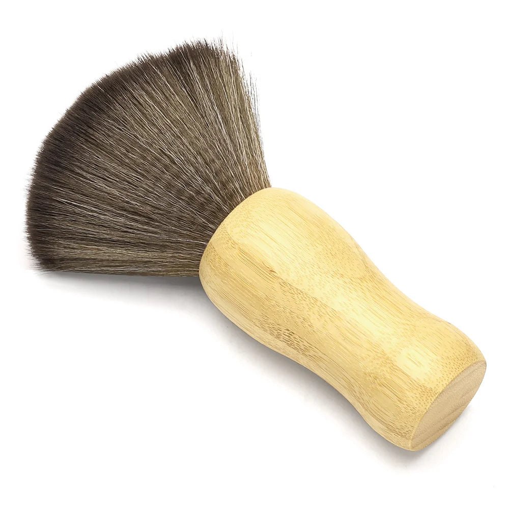 Professional Barber Neck Duster Hair Cutting Brush Soft Bristle Salon Cleaning Brush For Removing Loose Hair