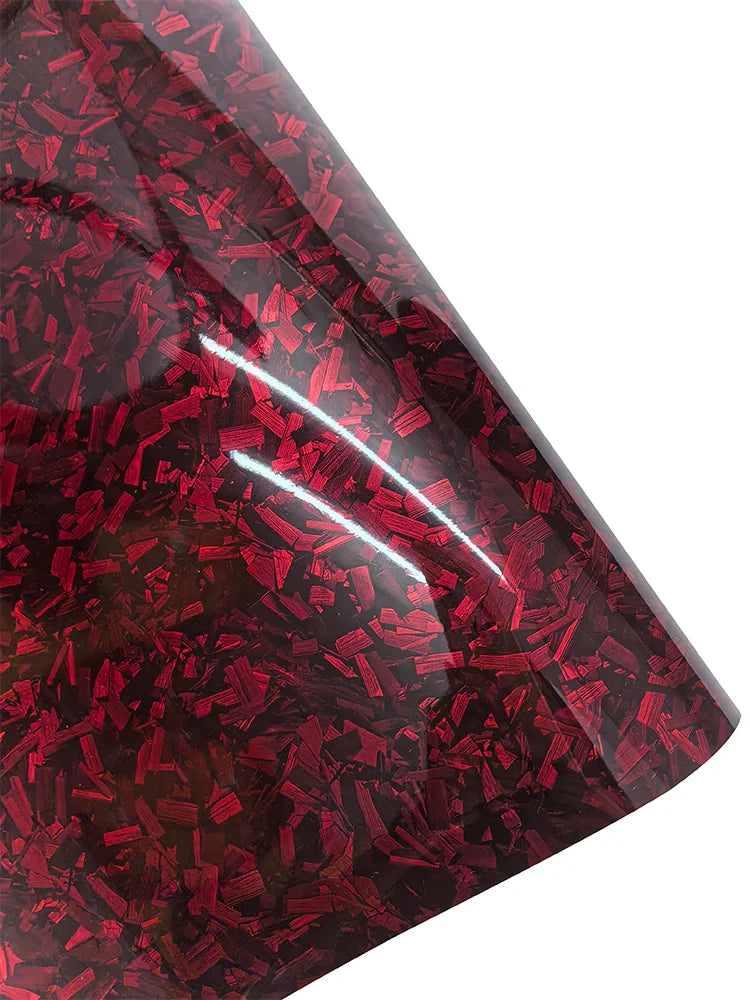 High Glossy Black Gold Silver Red Forged Carbon Fiber Car Sticker Sticker on the Hood Adhesive Vinyl for Car Stickers