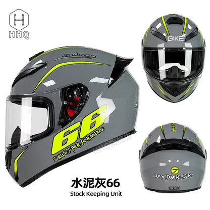 New Bluetooth motorcycle helmet for men and women, full coverage, anti-fog, full face motorcycle helmet