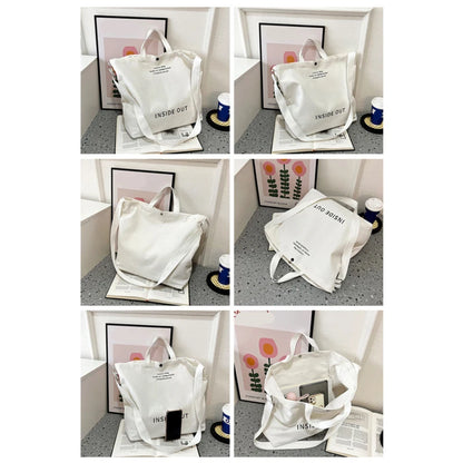 High Quality Canvas Men and Women Simple Cross-body Bag Wash Canvas Thick Handbag Large Capacity Arts Students Package Satchel
