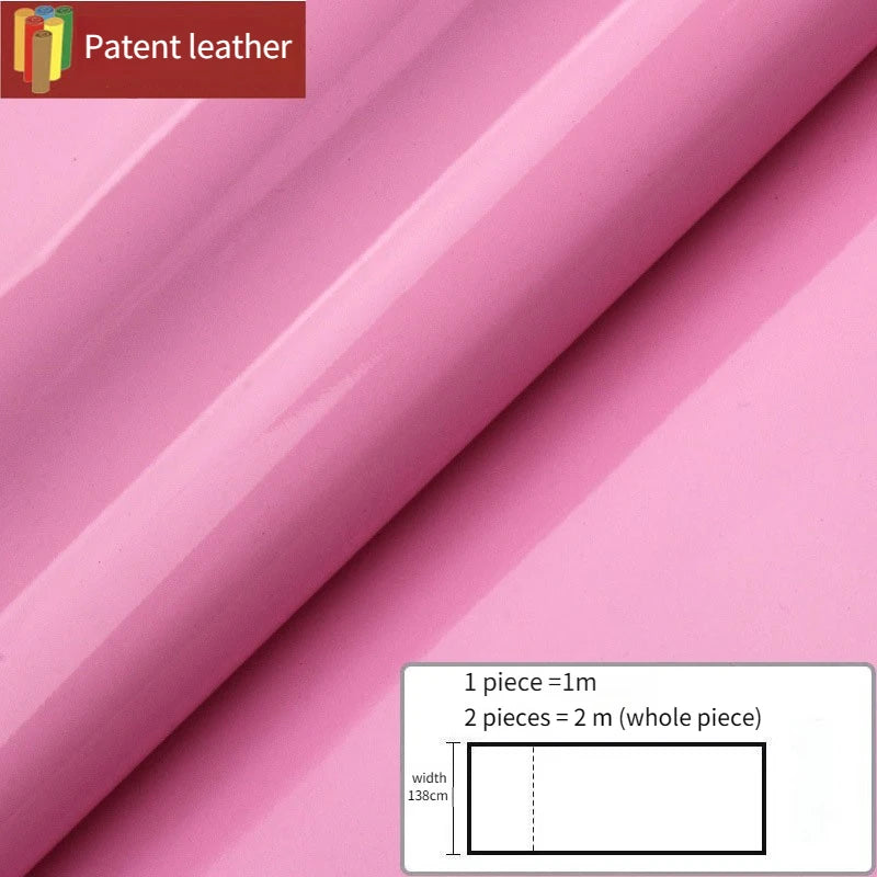 Pvc Patent Leather Fabric By The Meter for Jacket Skirt Bag Clothes Diy Sewing Cloth Waterproof Slightly Hard Wearable Glossy