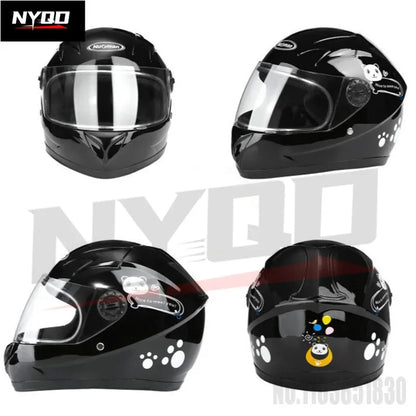 Children's helmets, child safety helmets electric vehicle helmets autumn winter boy and girls warm cartoon  helmets casco moto