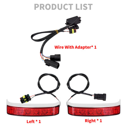 Motorcycle Saddlebag Light LED Turn Lamp Run Brake Lamp For Harley Touring Street Road Glide Road King Ultra Limited CVO 14-2023