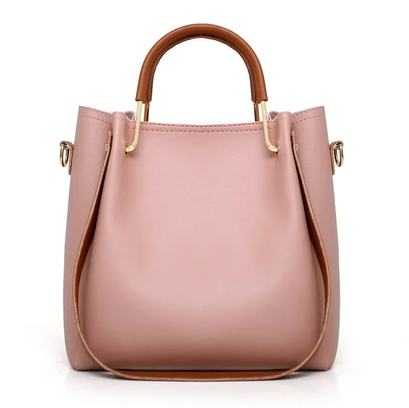 Fashionable Women's Shoulder Bag Hot Sale Of The Season New Style Mother-Child Multi-piece Set Colorful Ribbon Ladies Handbag Si