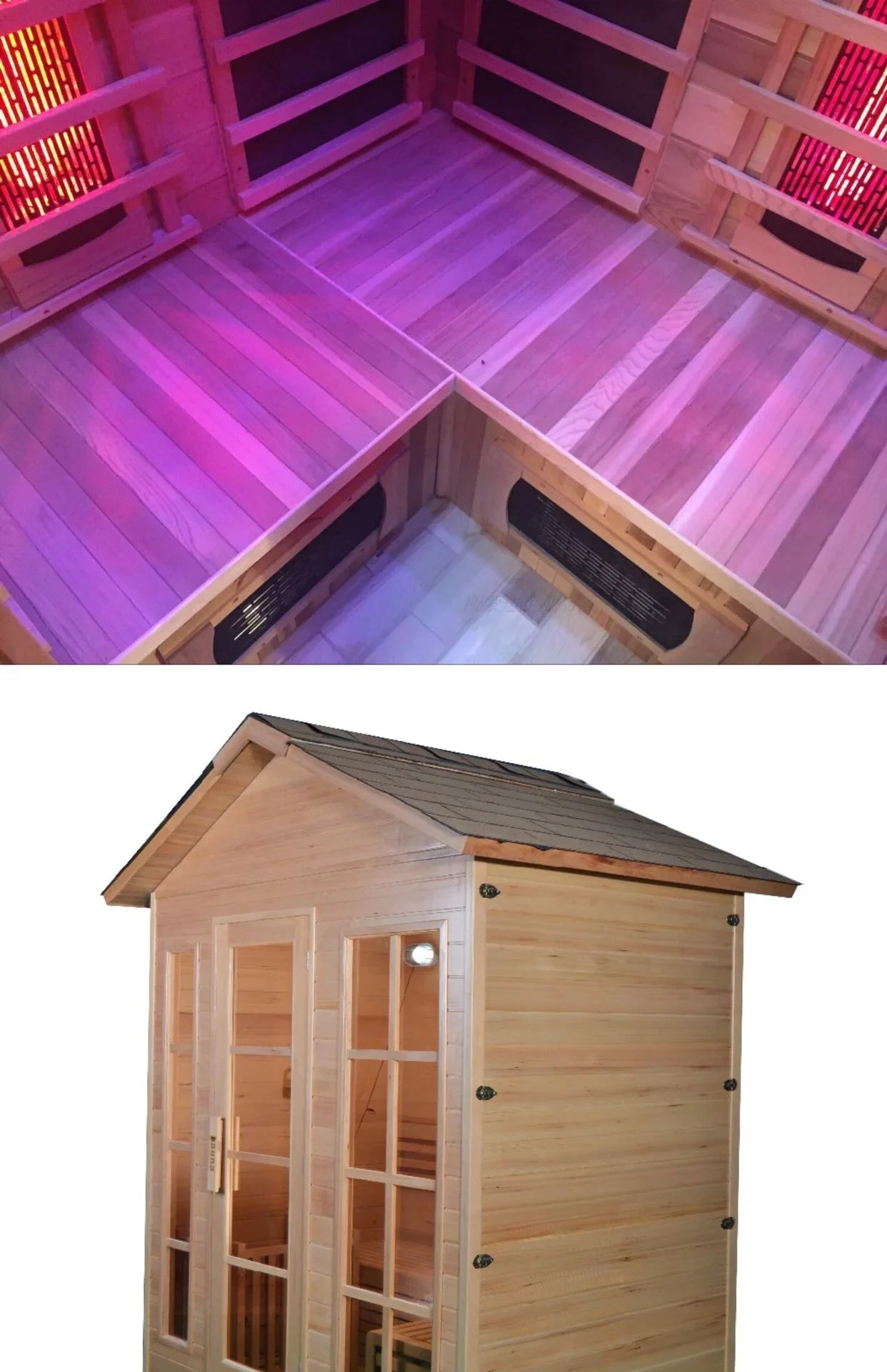 Home Outdoor Sauna Room Sweat Steaming Steam Sweating Wet Steaming  Far Infrared Courtyard Outdoor Sweat Steaming Room