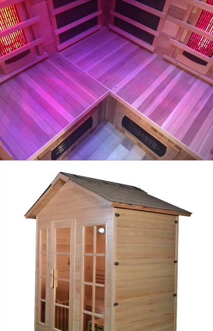 Home Outdoor Sauna Room Sweat Steaming Steam Sweating Wet Steaming  Far Infrared Courtyard Outdoor Sweat Steaming Room