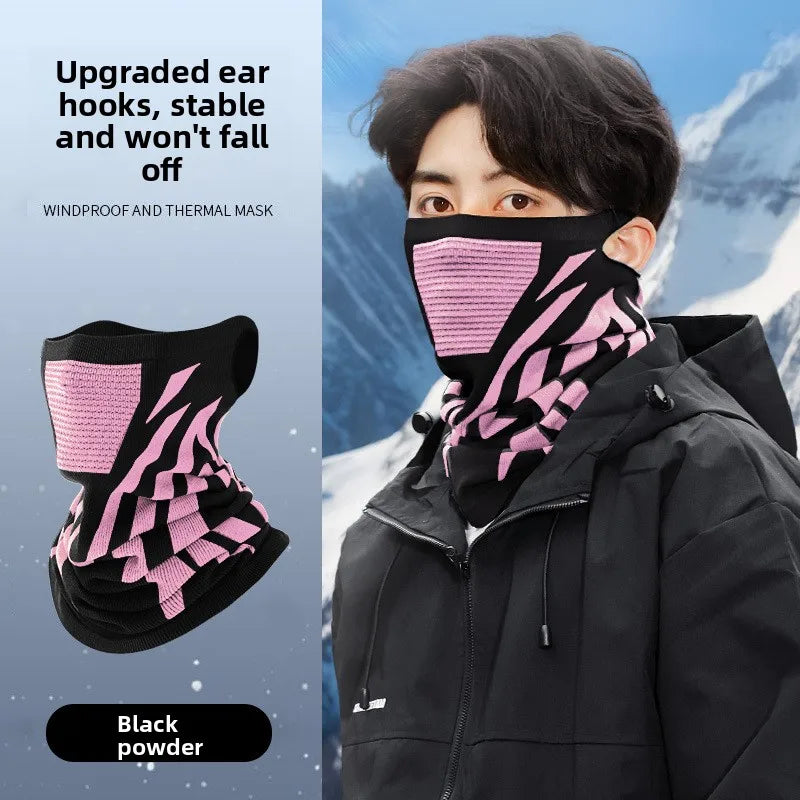 Motorcycle Balaclava Winter Neck Warmer Windproof Face Mask Cold Protection Seamless Scarf Ear Cover Breathable Riding Outdoor